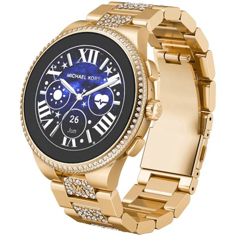 black michael kors band for smart watches|Michael Kors smartwatch gen 6.